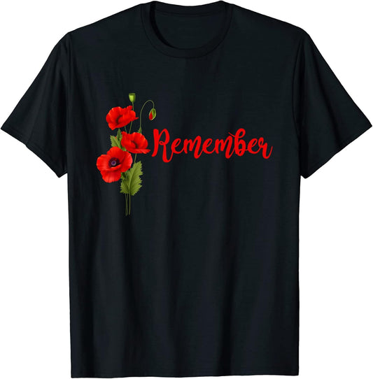 Veterans Day Red Poppy Flower Usa Memorial Red Remember
