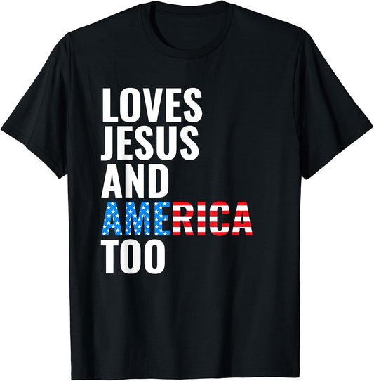 American Flag Loves Jesus And America Too