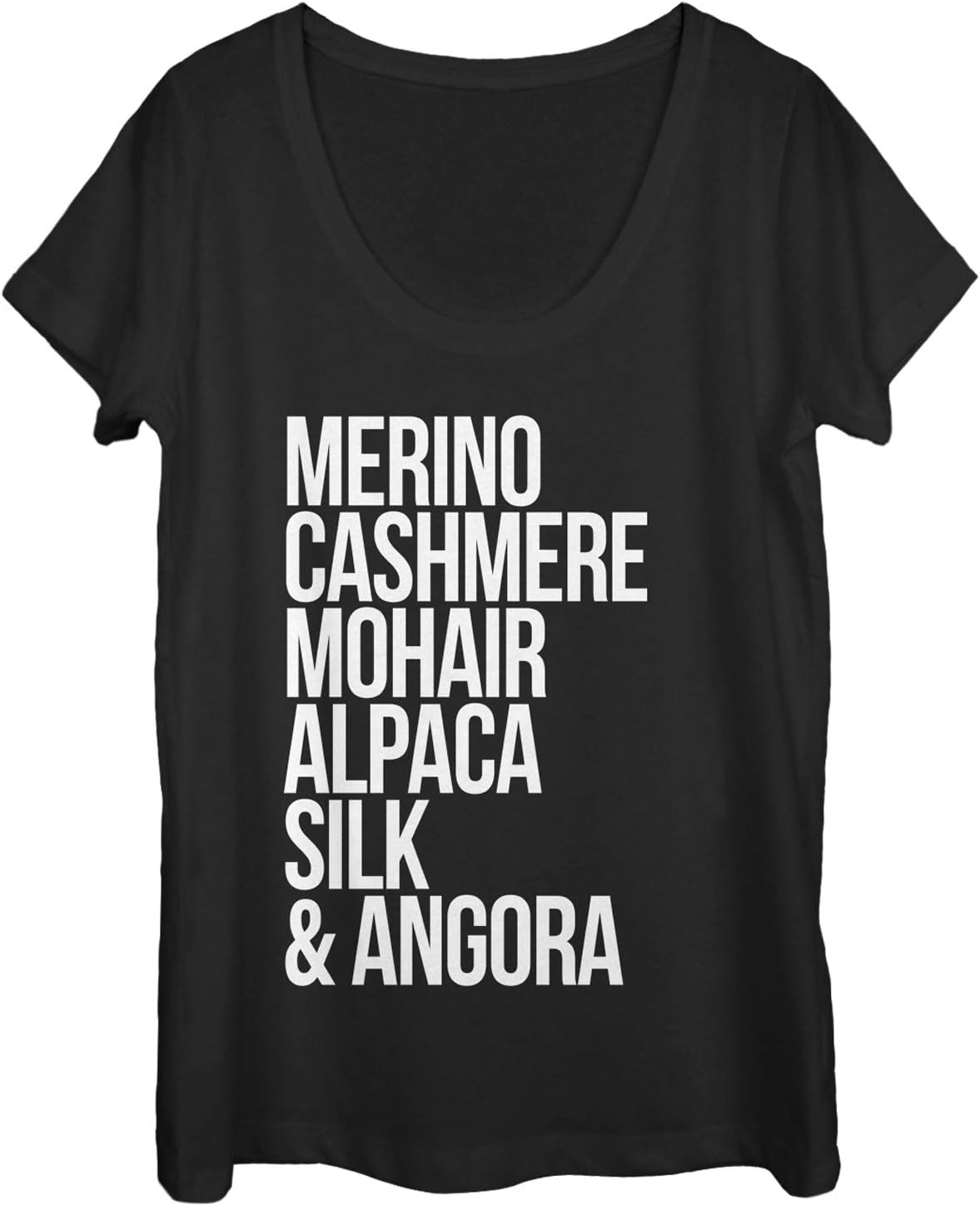 Women's Chin UP Luxury Fabric Yarn Scoop Neck