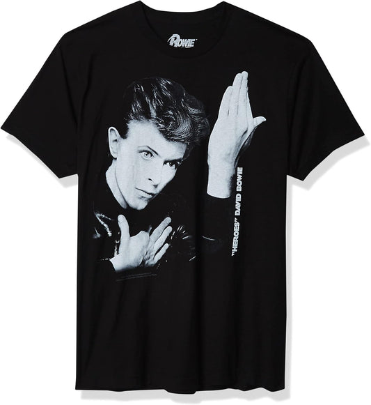 Liquid Blue Mens Standard David Bowie Heroes Short Sleeve