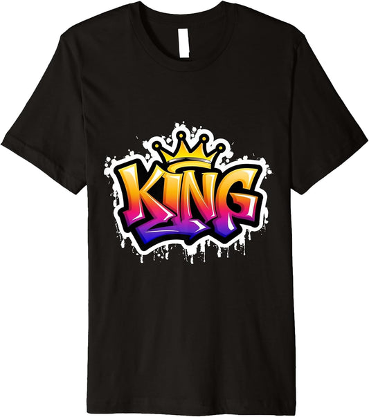 King Graffiti Street Wall Art for Graffiti Makers Premium T-Shirt