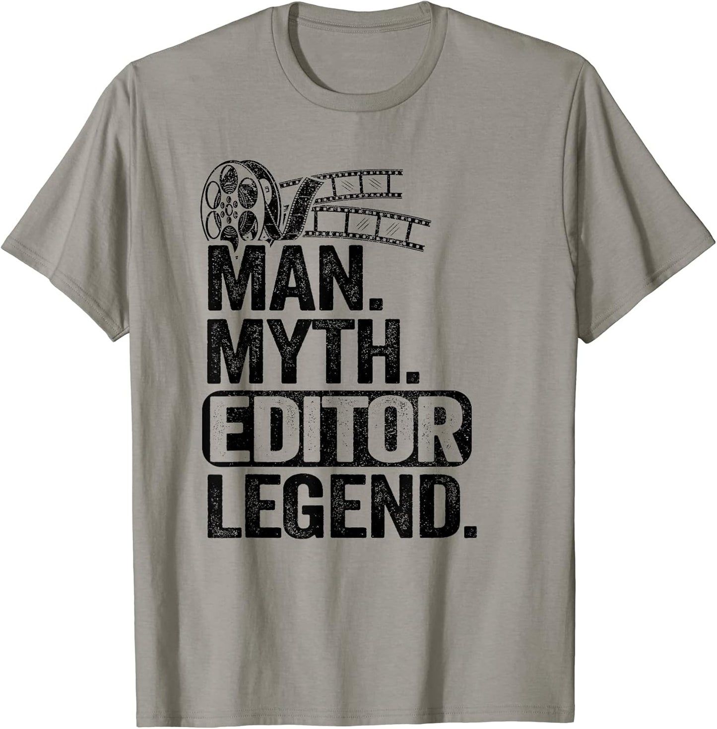 Mens Man Myth Editor Legend Movie Producer Dad Editing Filmmaker