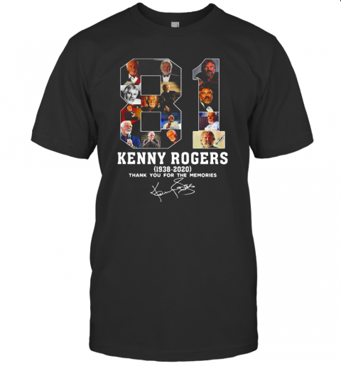 81 Kenny Rogers 1938 2020 Signature T Shirt