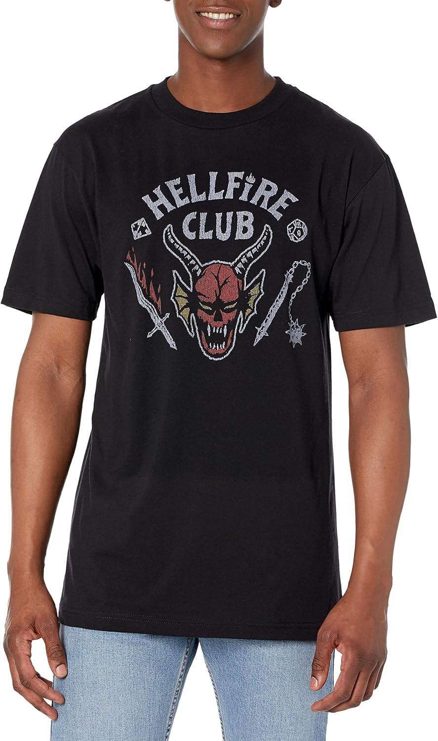 Stranger Things Mens Big Tall Hellfire Cut