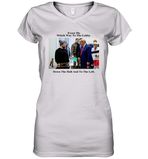 Home Alone Zelensky Trump Women039S V Neck T Shirt
