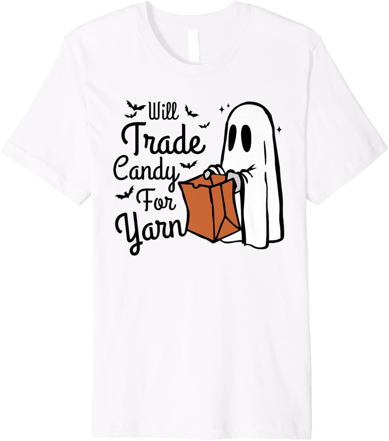 Halloween Will Trade Candy For Yarn Funny Kntting Crochet Premium