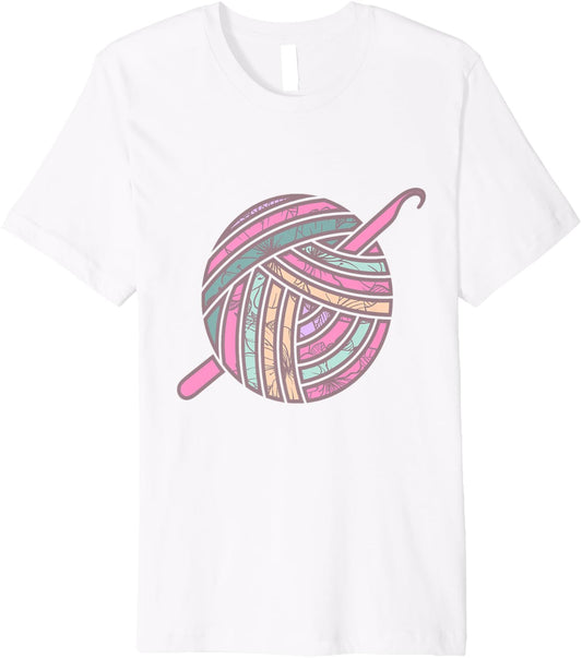 Yarn With Flowers Design For Women - Crochet Yarn Quilting Premium