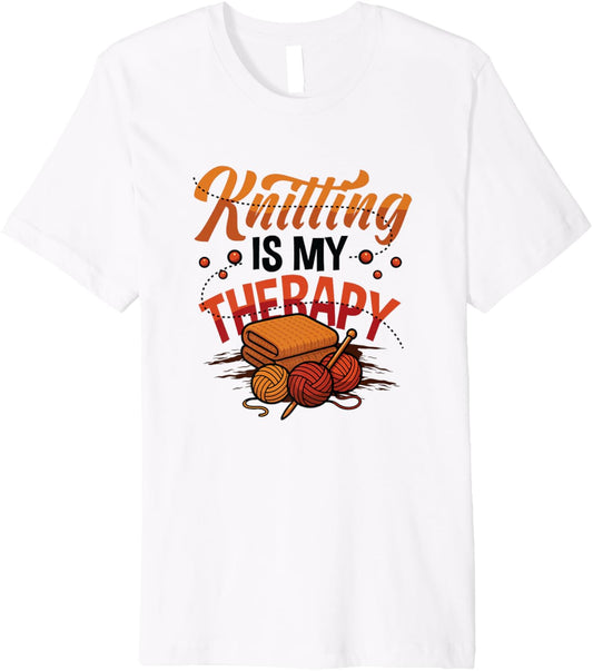 Knitting is My Therapy Yarn Knitting Premium