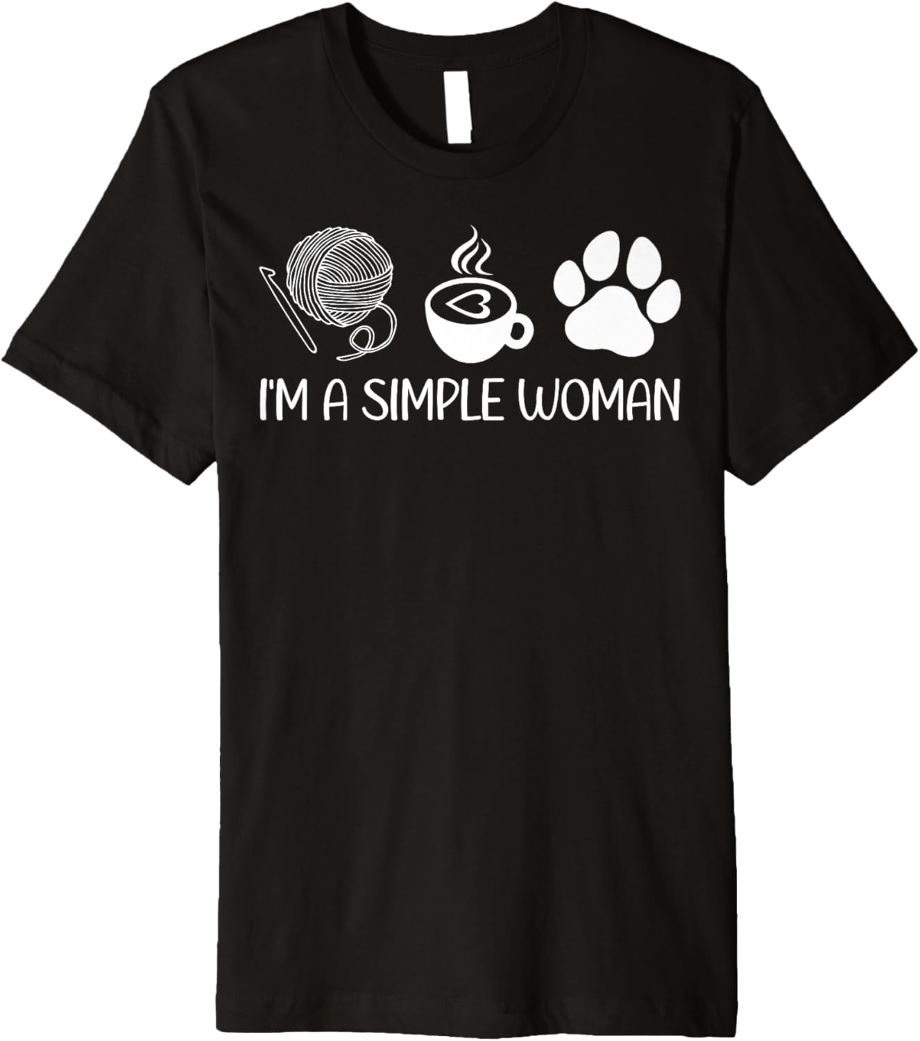 Women Knitting Funny Knitters Coffee Lover Dog Owner Yarn Premium