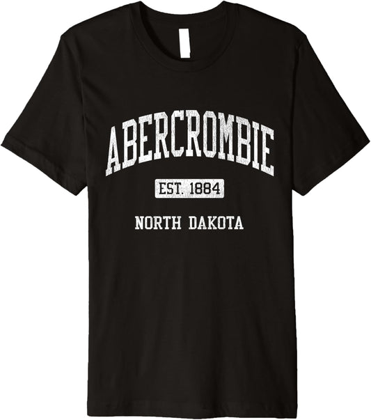Abercrombie North Dakota ND JS04 Vintage Athletic Sports Premium