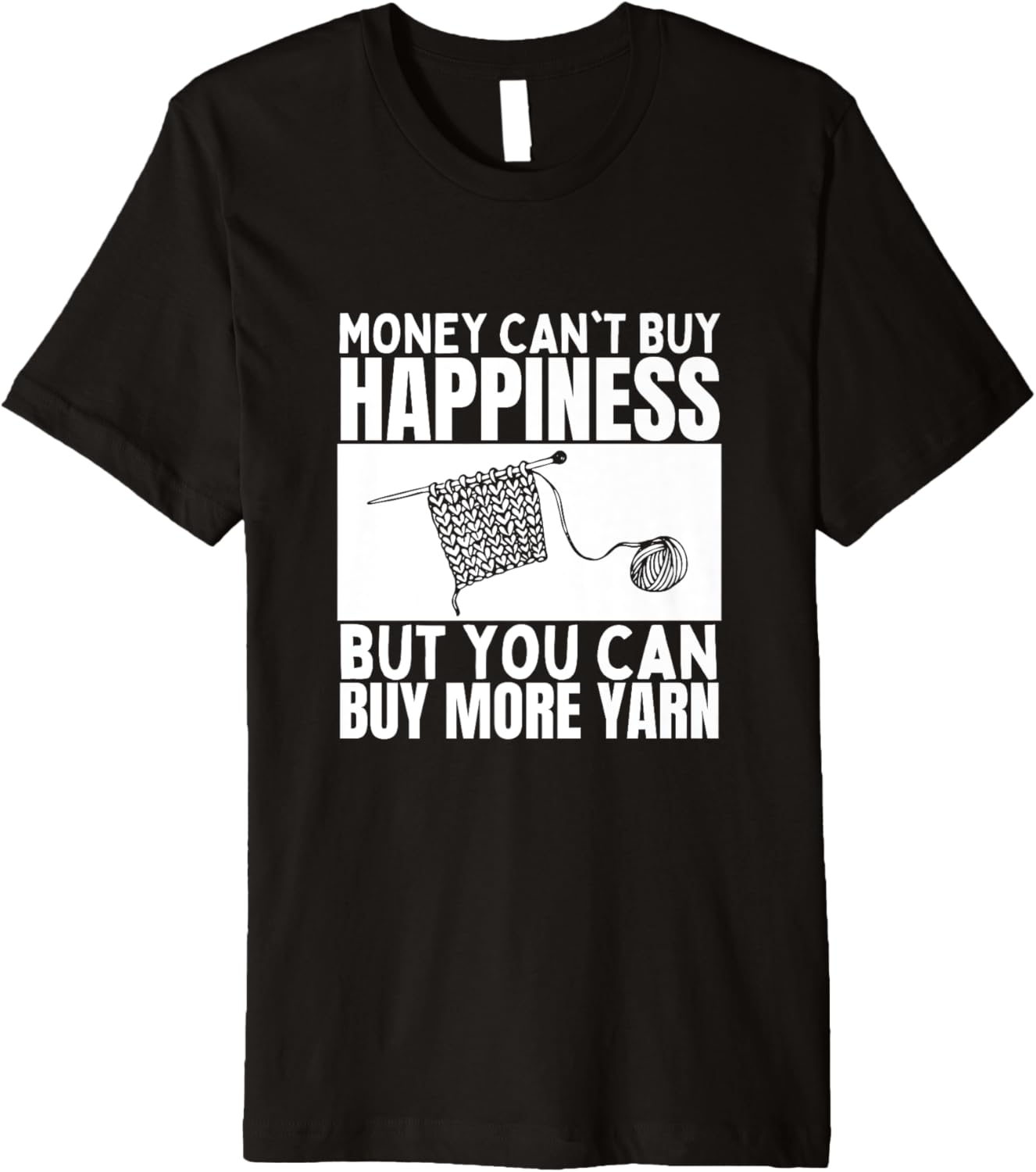 Knitting Money Can't Buy Happiness Yarn Funny Knitting Premium