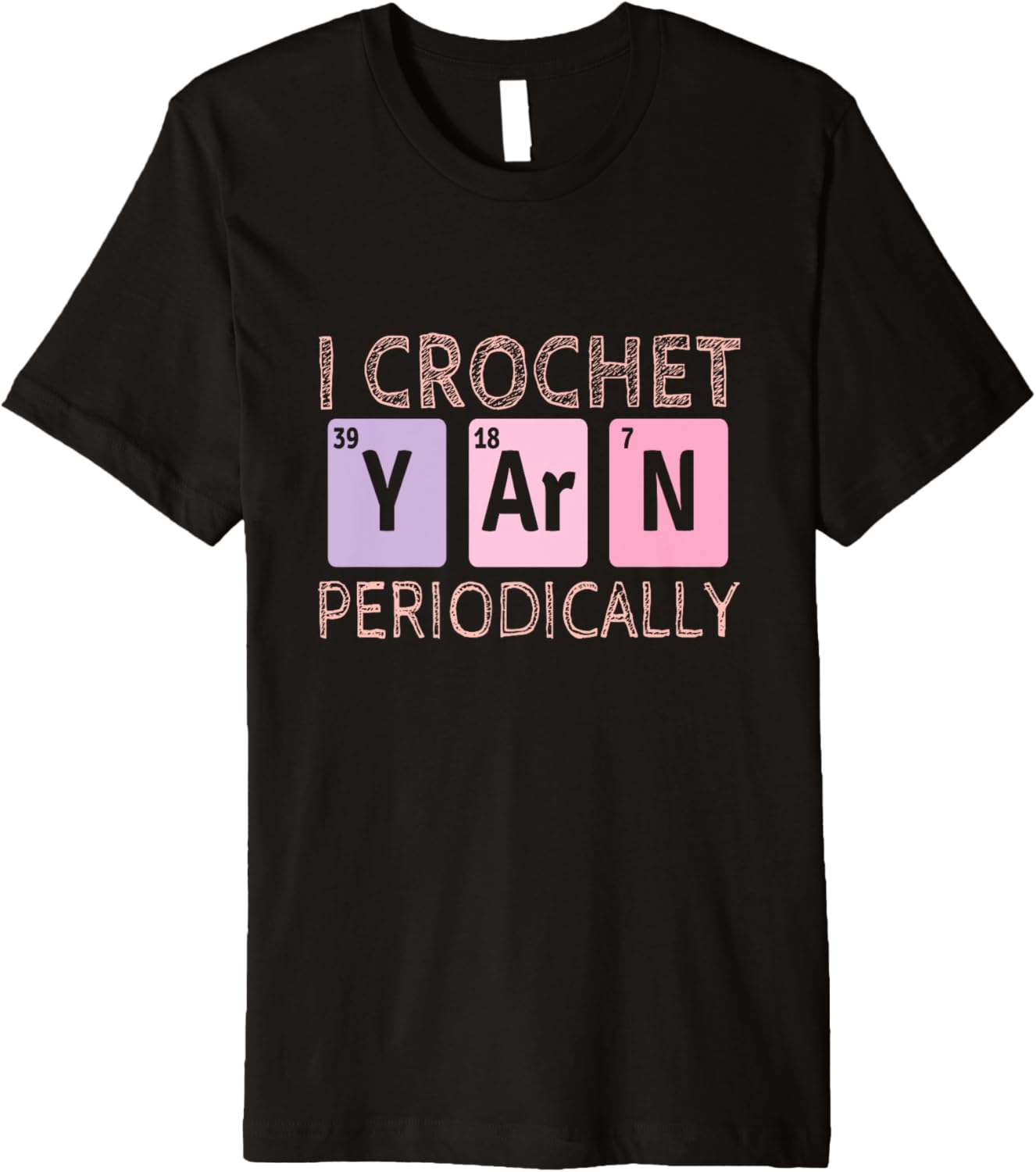 I Crochet Yarn Periodically - Knitting Funny Crocheting Yarn Premium