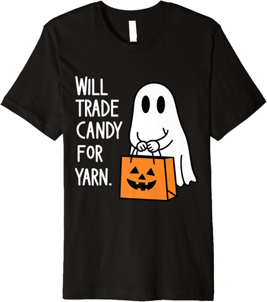 Will trade candy for yarn ghost halloween Premium