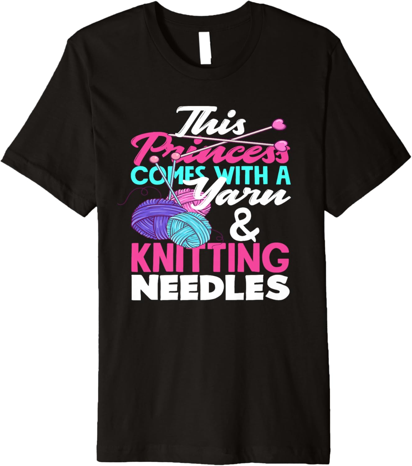 Knitting This Princess Comes With Yarn And Knitting Needels Premium