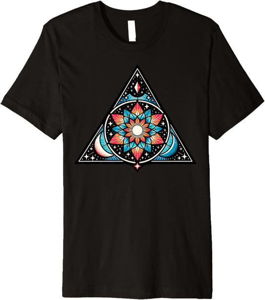 Geometric Floral Mandala Art For Designation Premium