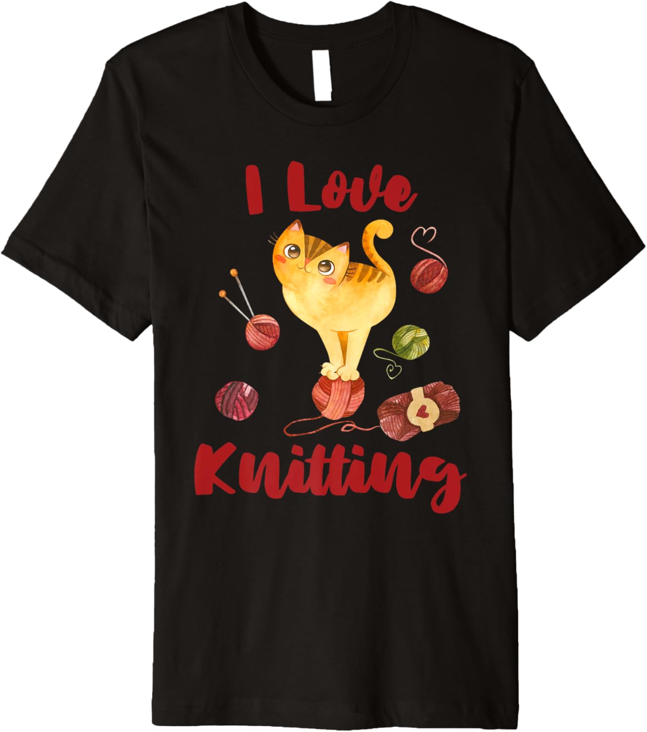 Knitting Knit Knitter Yarn Wool Creating Knitted Wea Premium