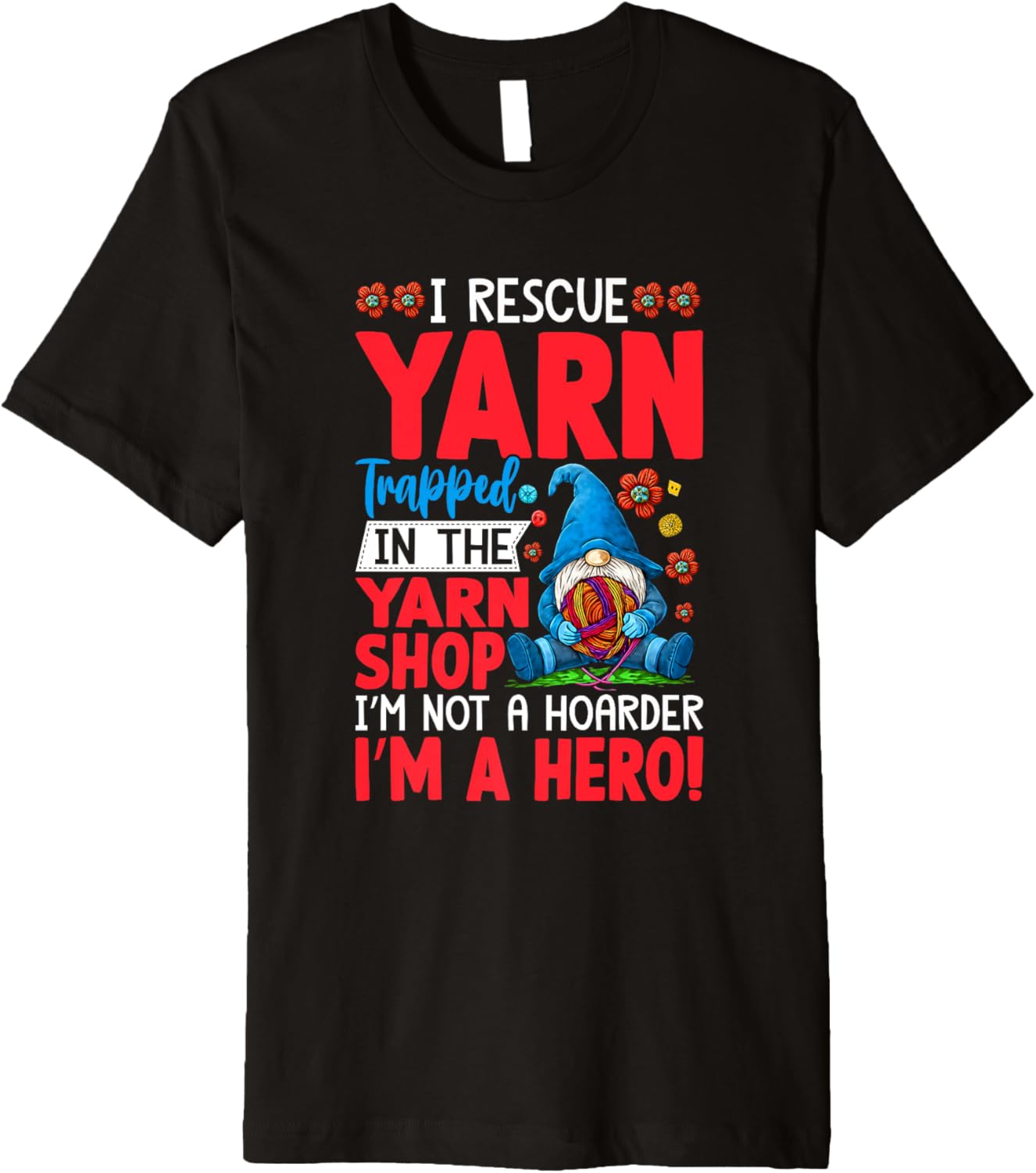 Yarn Trapped Gnome Hero Knitting Premium