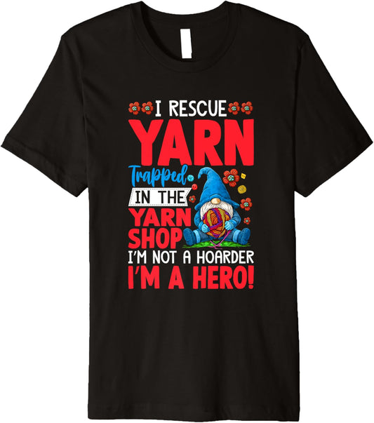 Yarn Trapped Gnome Hero Knitting Premium