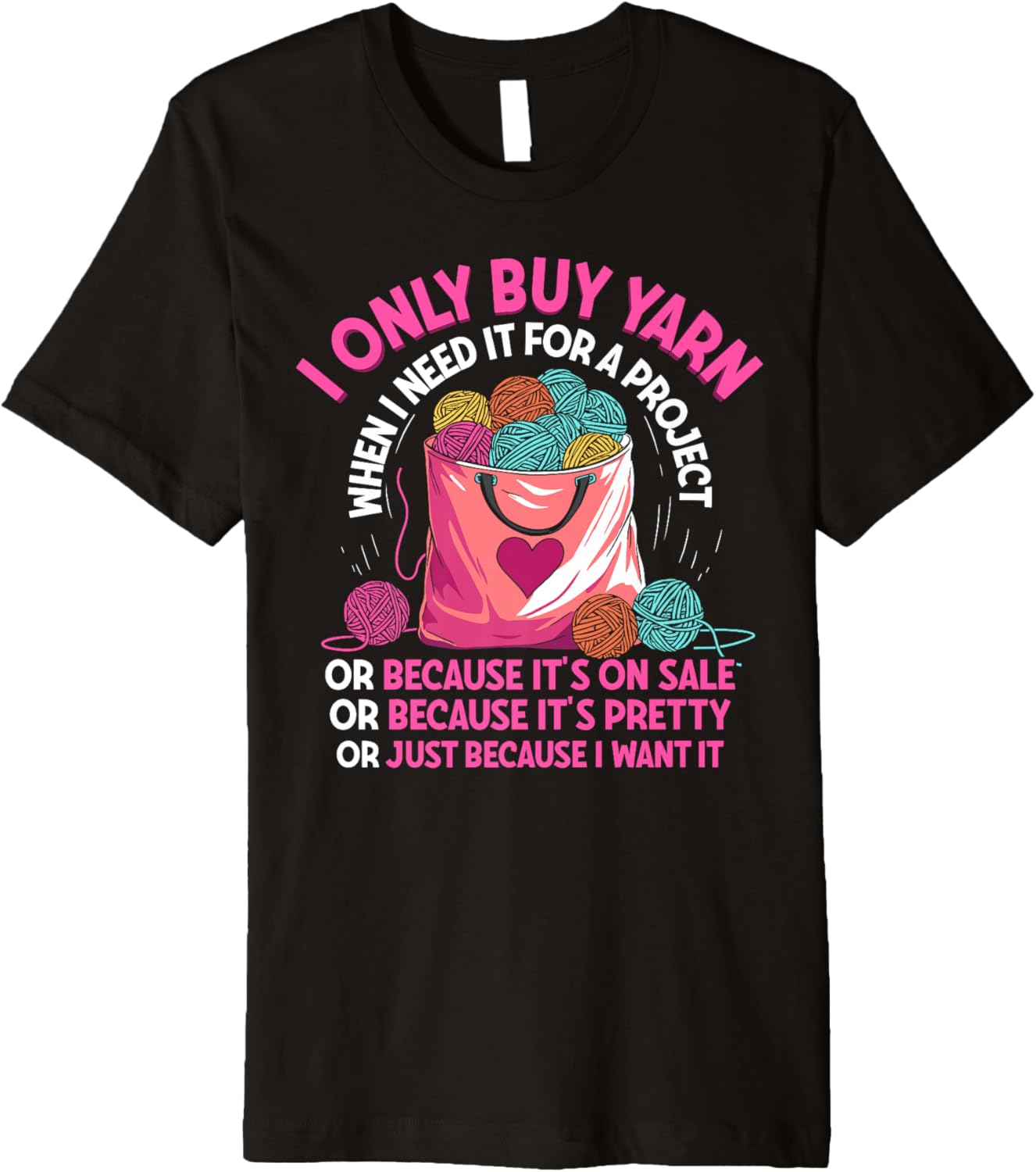 Funny crochet saying yarn crocheting for women Premium