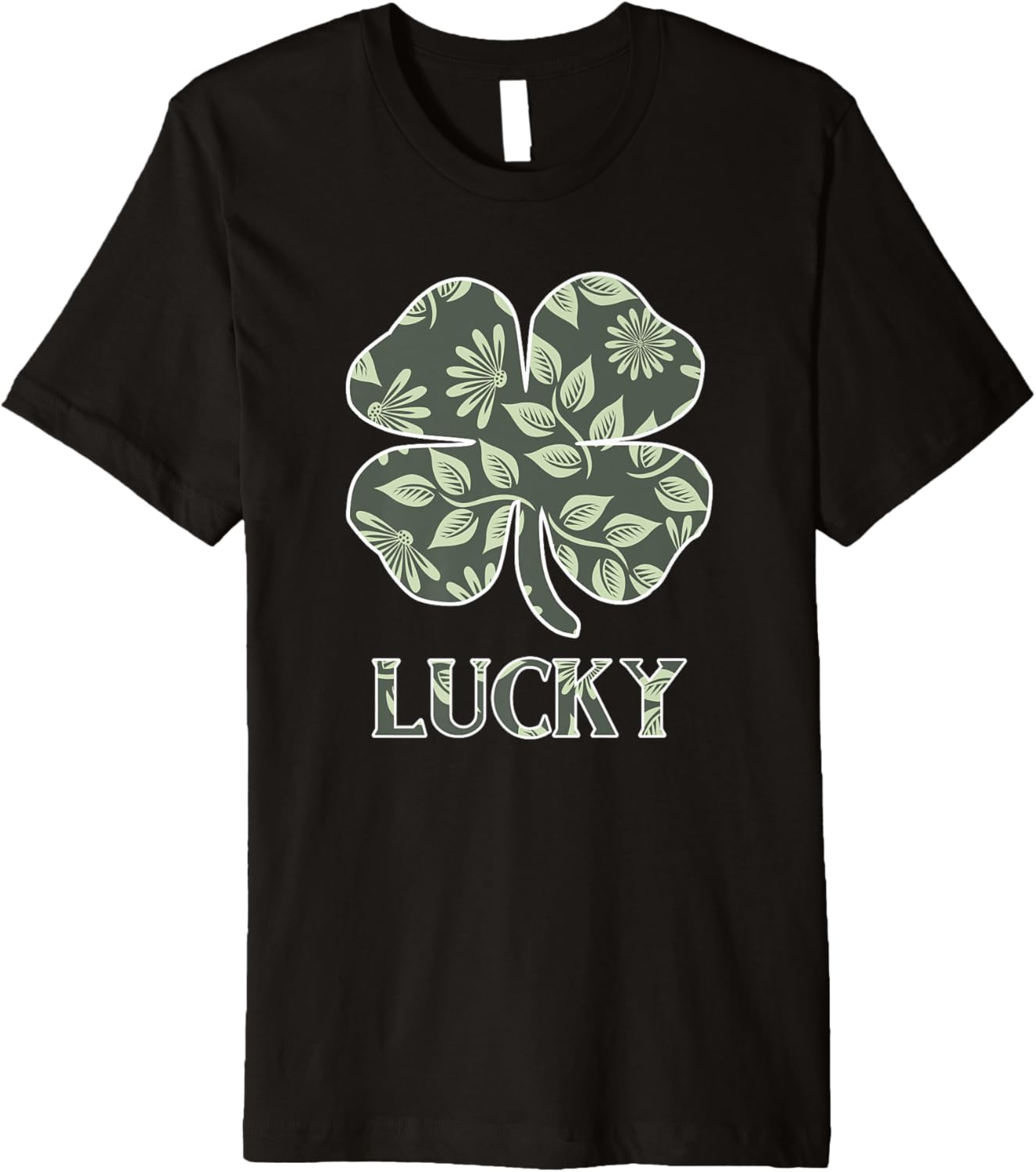 St Patrick's Day Shamrock Designs Lucky Floral Wall Art Premium
