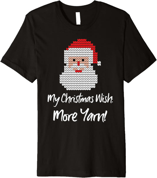 Knitting Christmas Knit Yarn Wool Creating Knitted Knitter Premium