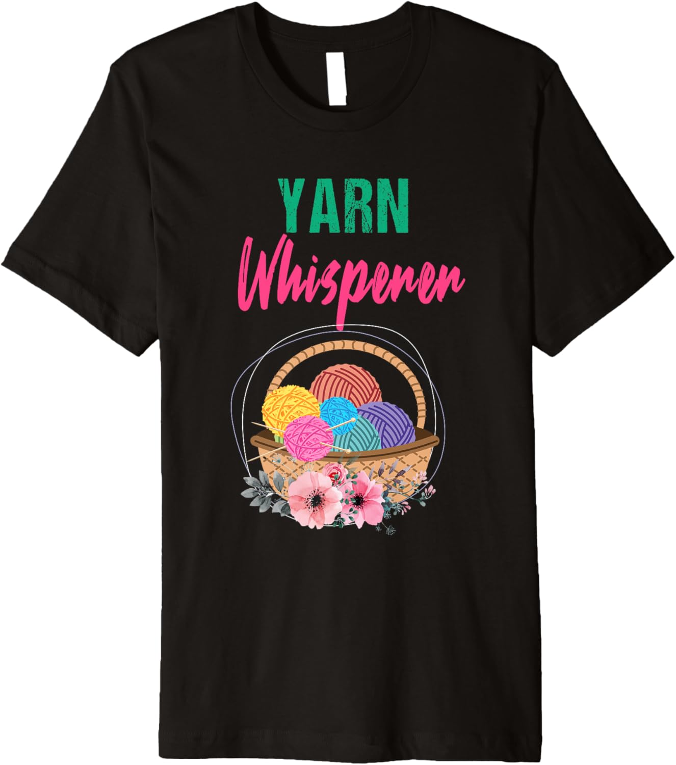 Funny Girl Knitter Yarn Whisperer For yarn Lover mom Grandma Premium