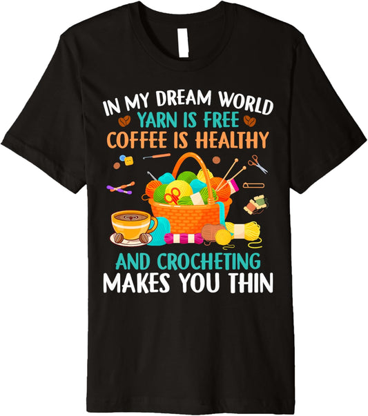 Funny Crochet Yarn Coffee Collecting knit Yarn Ball knitting Premium