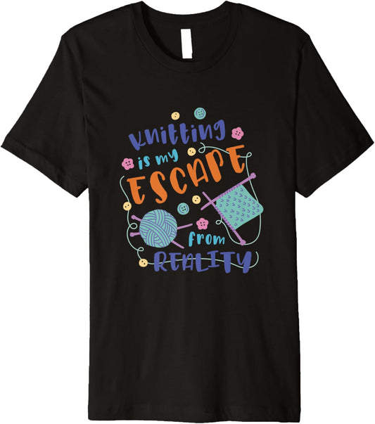 Yarn and Needle Novelty Counting Tshirts and More Premium