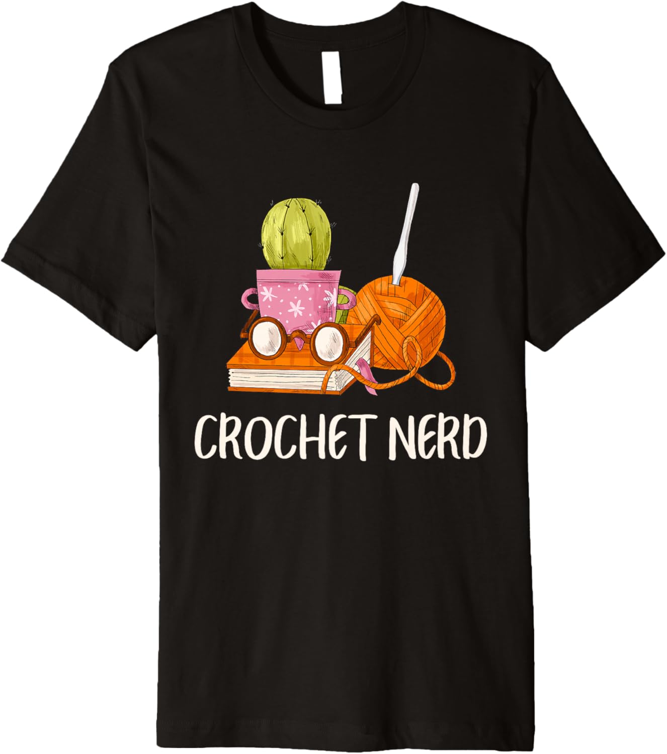 Crochet Nerd Funny Grandma Mom Crocheting Yarn Lover Premium