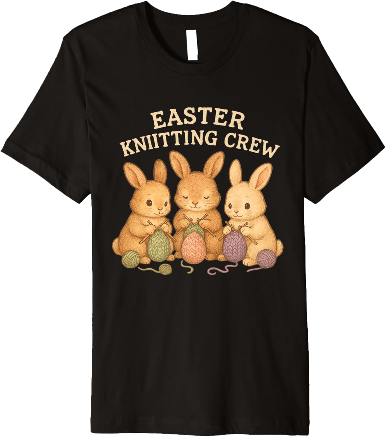 Easter Knitting Crew Bunny Hobby Fantasy Yarn Lovers Premium