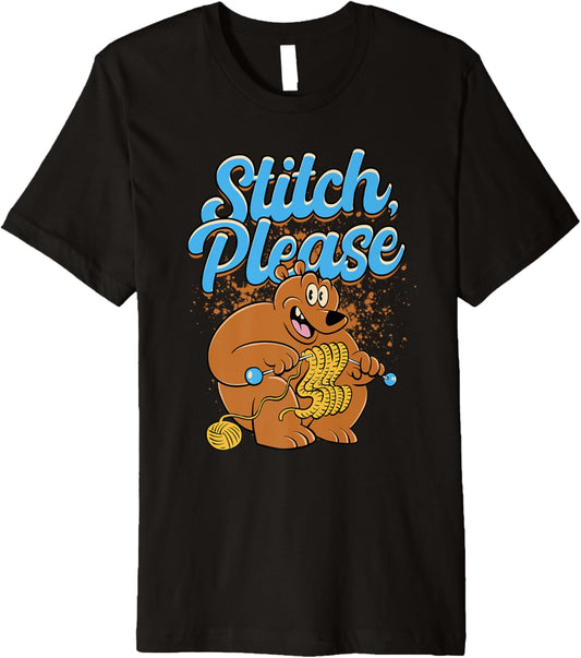 Knitting Yarn Knitter Stitch please Premium