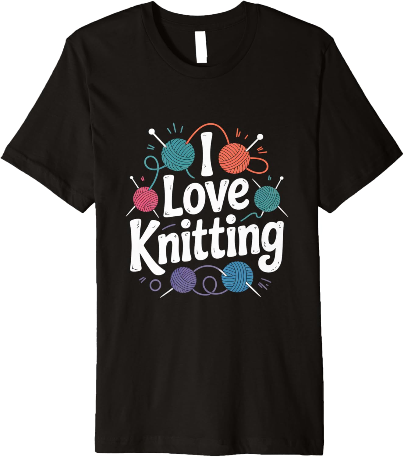 I Love Knitting Enthusiast Yarn Passion Premium