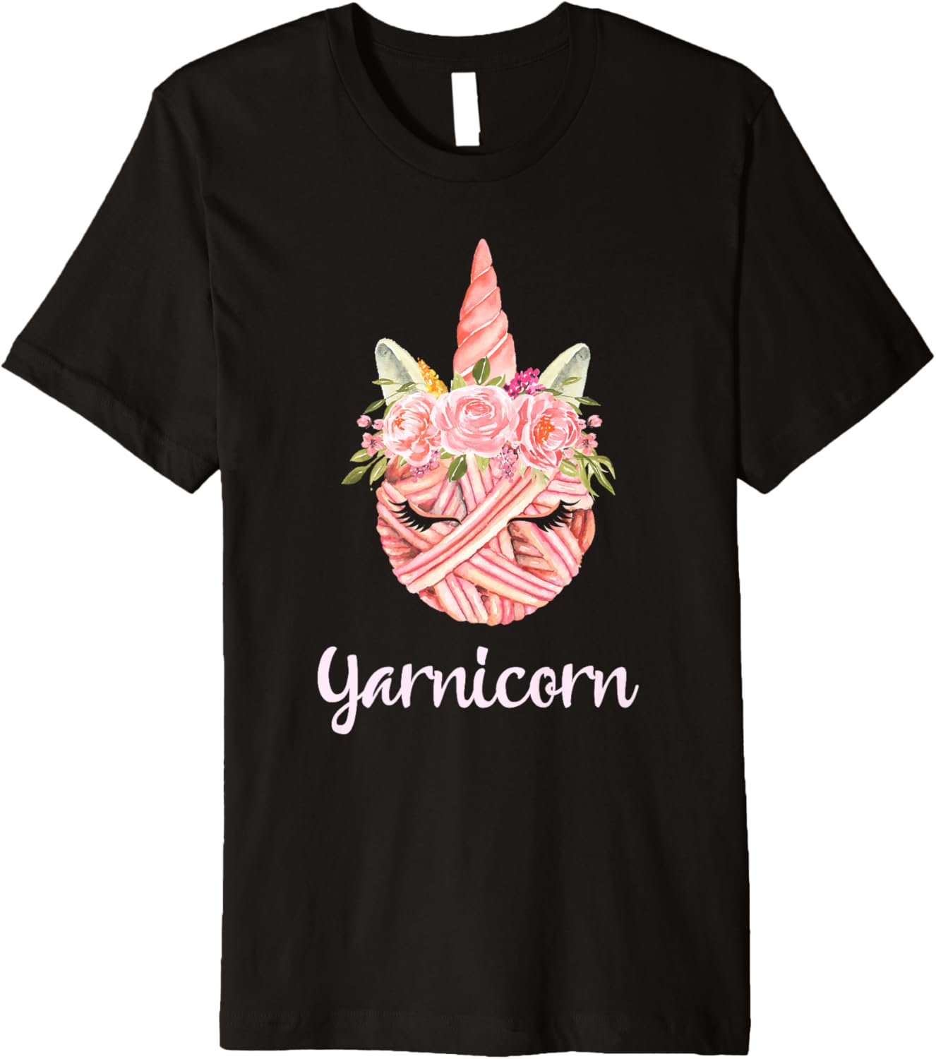 Funny Crochet Unicorn Yarn Art Pictures Yarn Horn Premium