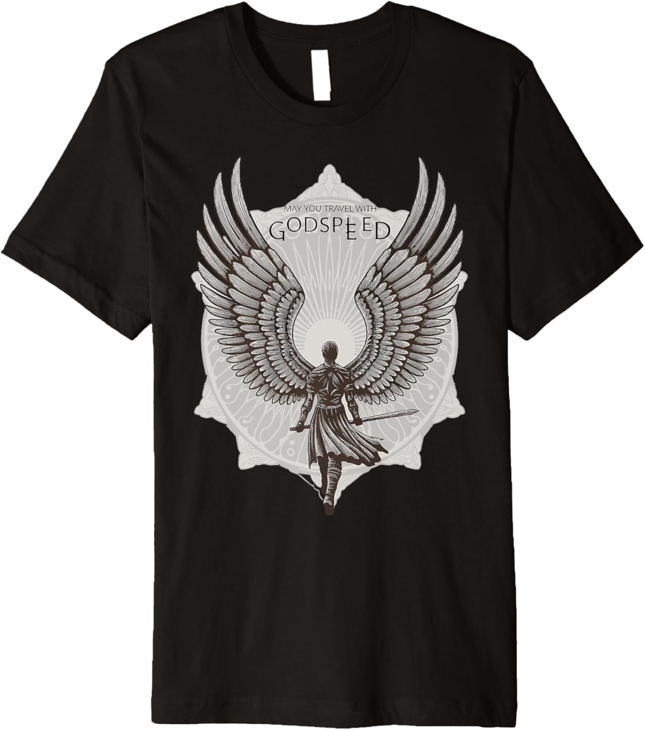 May You Travel With Godspeed Winged Hero Premium