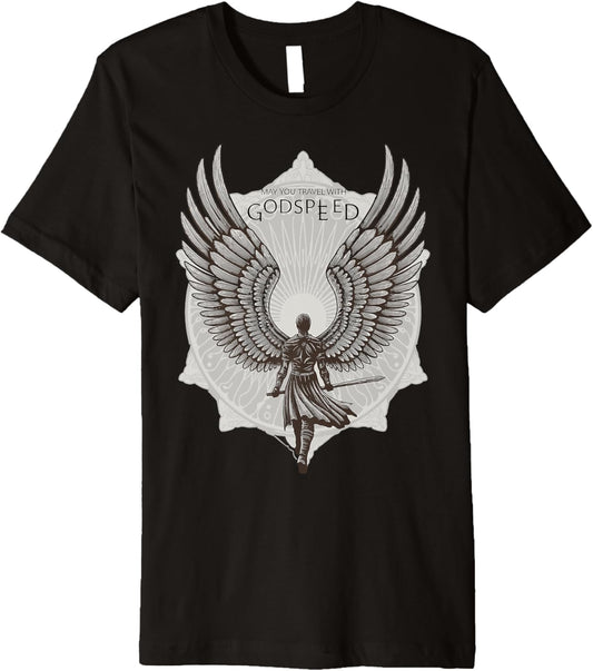 May You Travel With Godspeed Winged Hero Premium