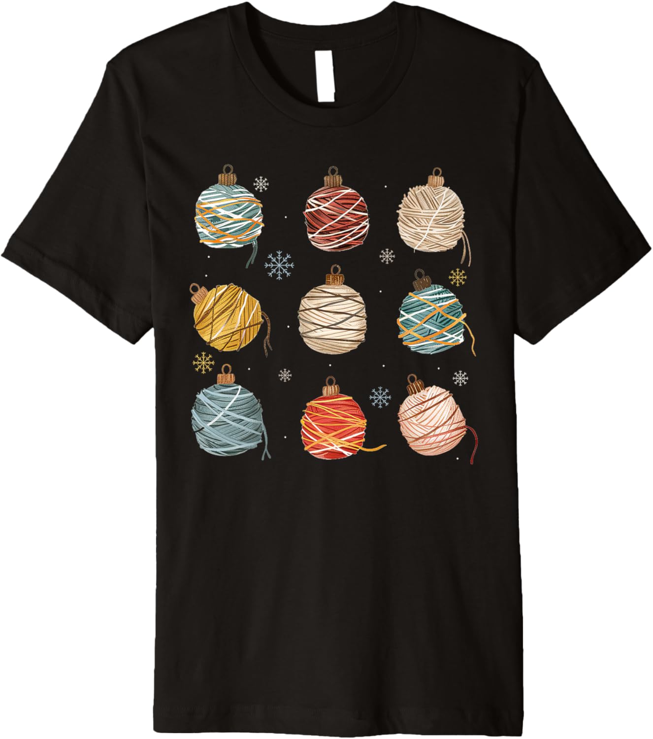 Winter Crochet Funny Saying Christmas Ball Yarns Premium