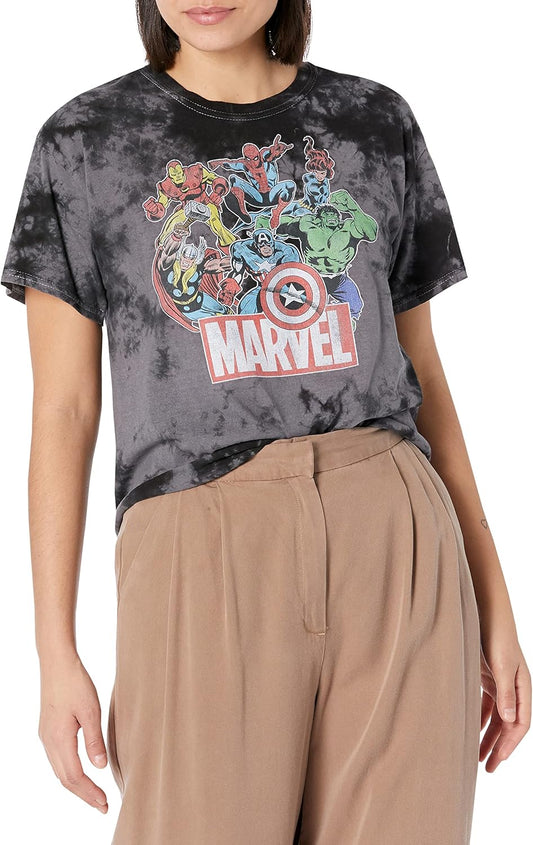 Marvel Universe Heroes Of Today Womens Fast Fashion Short Sleeve Tee Shirt