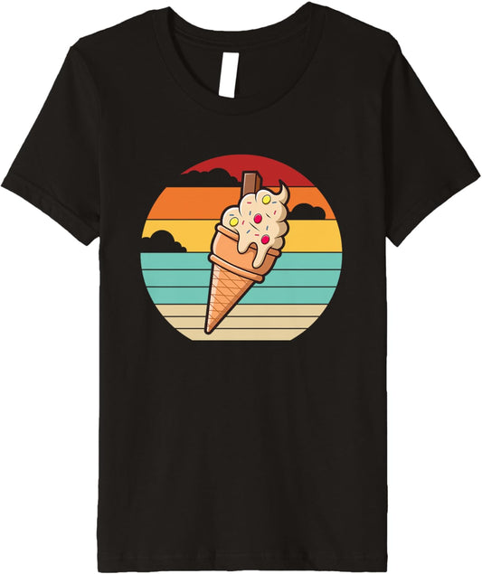 Retro Gelato Maker Frozen Dessert Lover Ice Cream Premium