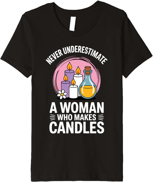 Funny Candle Making Design for Women Girls Lady Candle Maker Premium