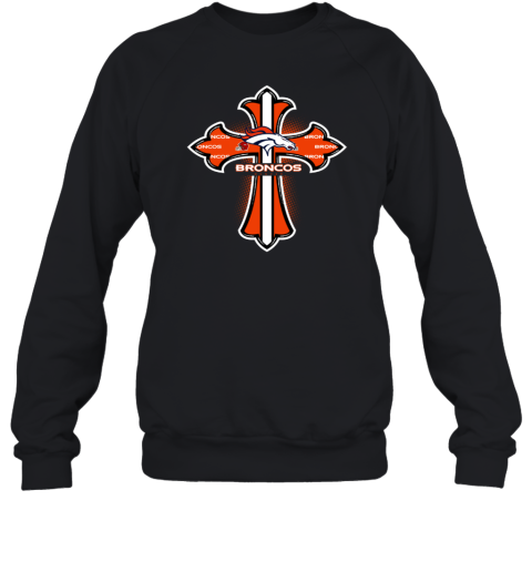 The Orange Crusader Cross Denver Broncos Sweatshirt