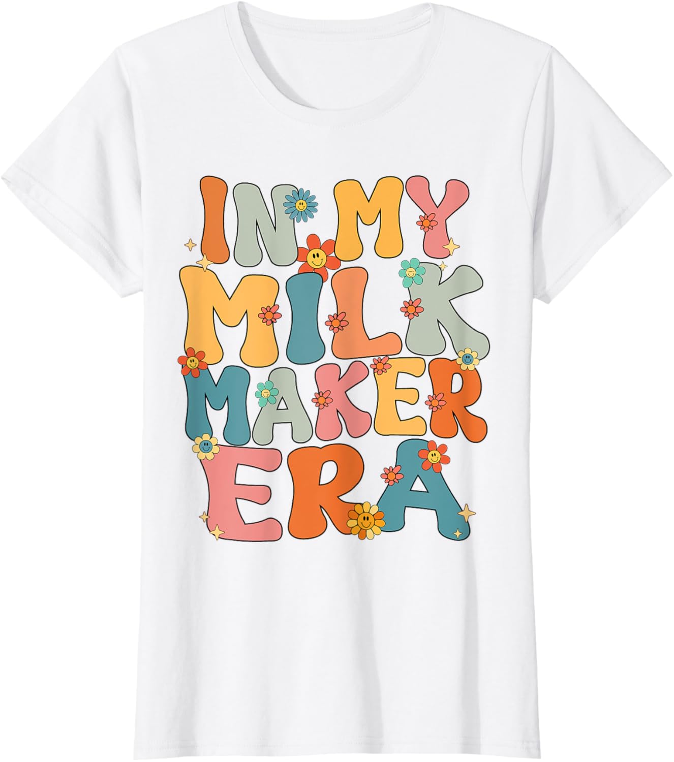 In My Milk Maker Era Groovy Milk Maker Breastfeeding Funny