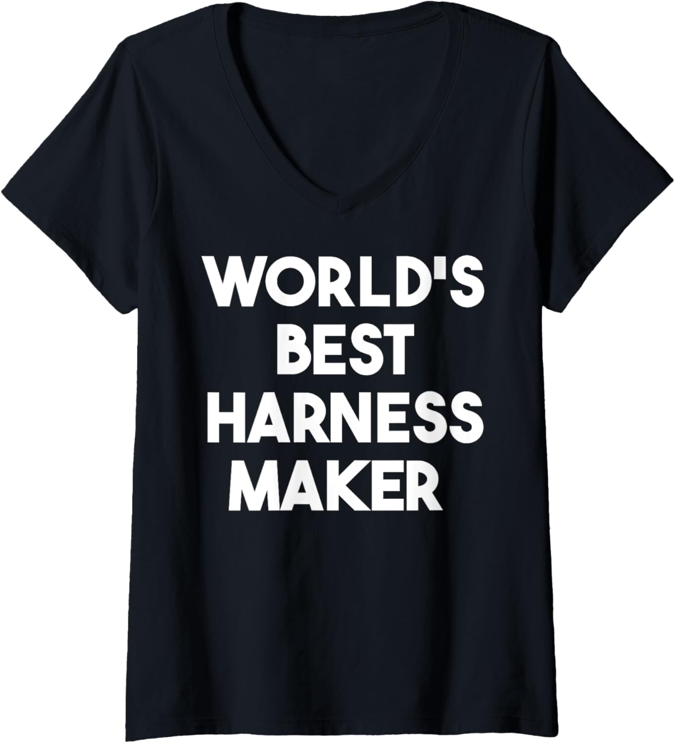Womens World's Best Harness Maker V-Neck