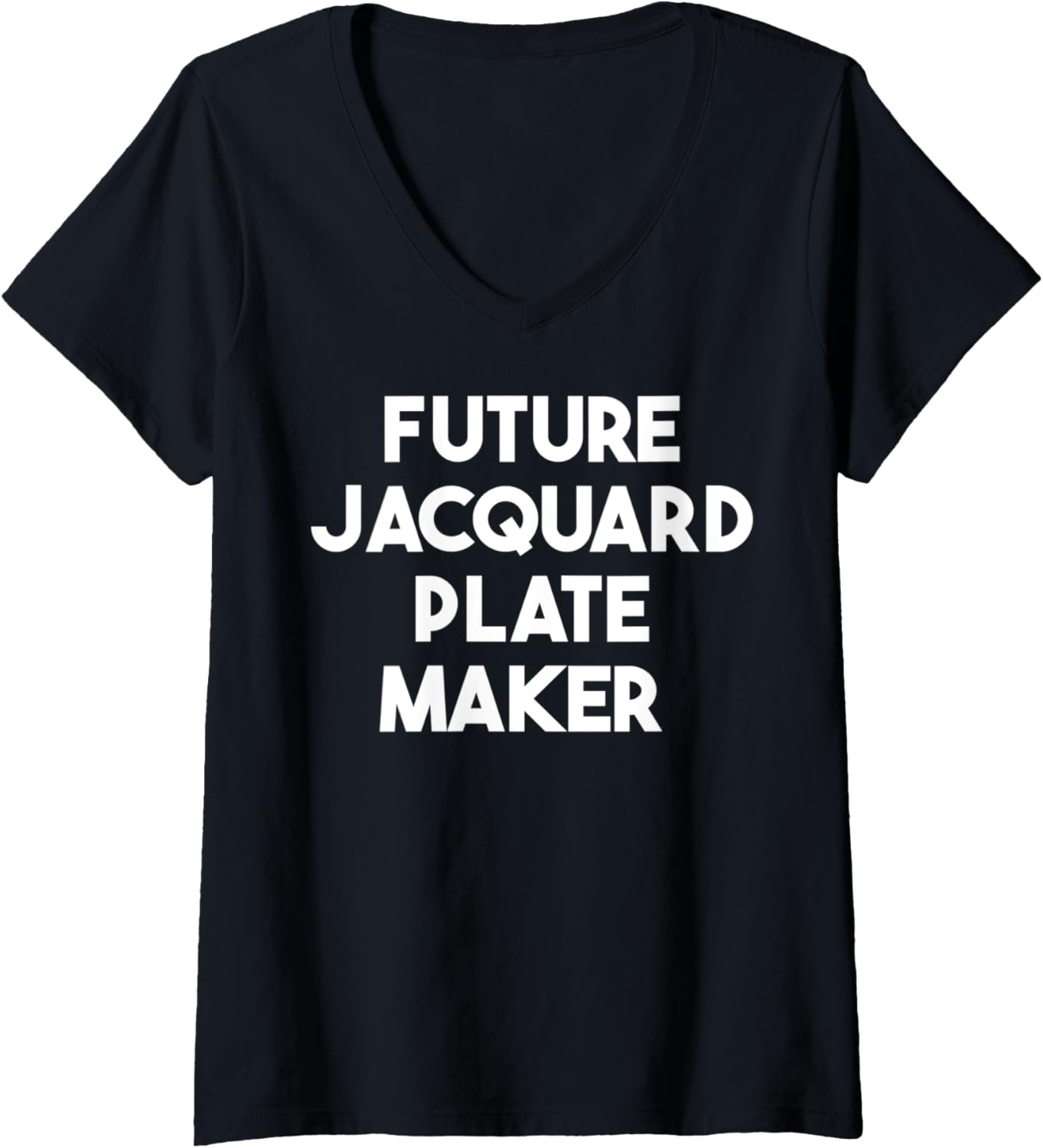 Womens Future Jacquard Plate Maker V-Neck