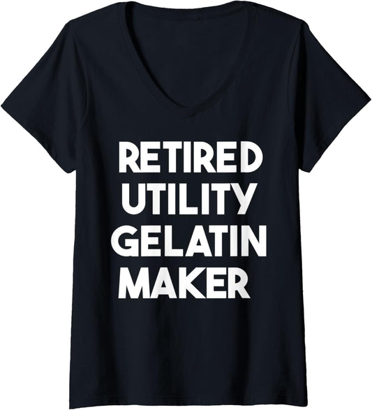Womens Retired Utility Gelatin Maker V-Neck