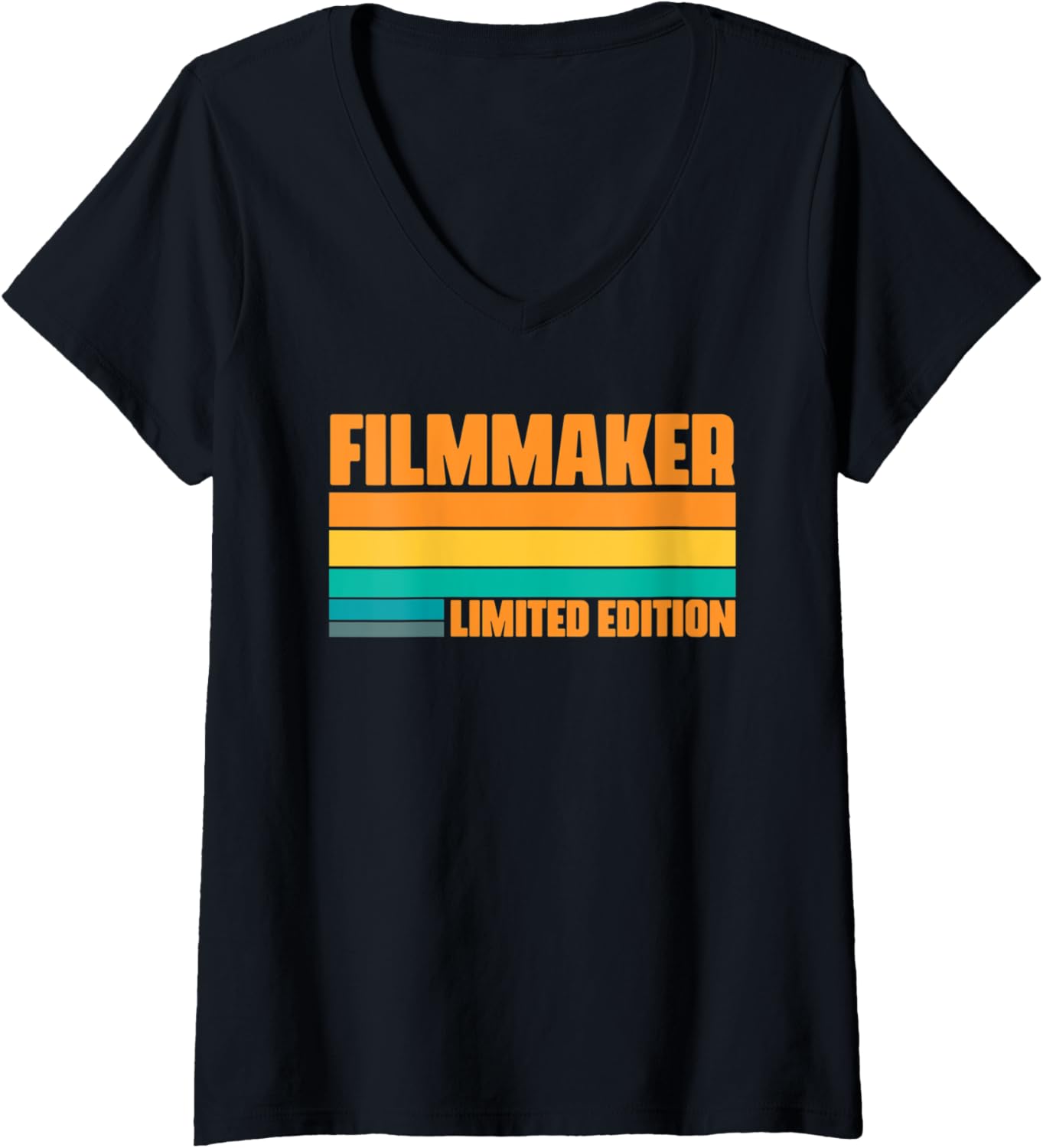 Womens Film Maker Movie Maker Retro Vintage Director V-Neck
