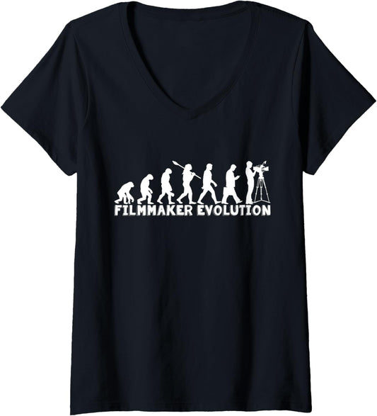Womens Filmmaker Evolution Filmmaker V-Neck