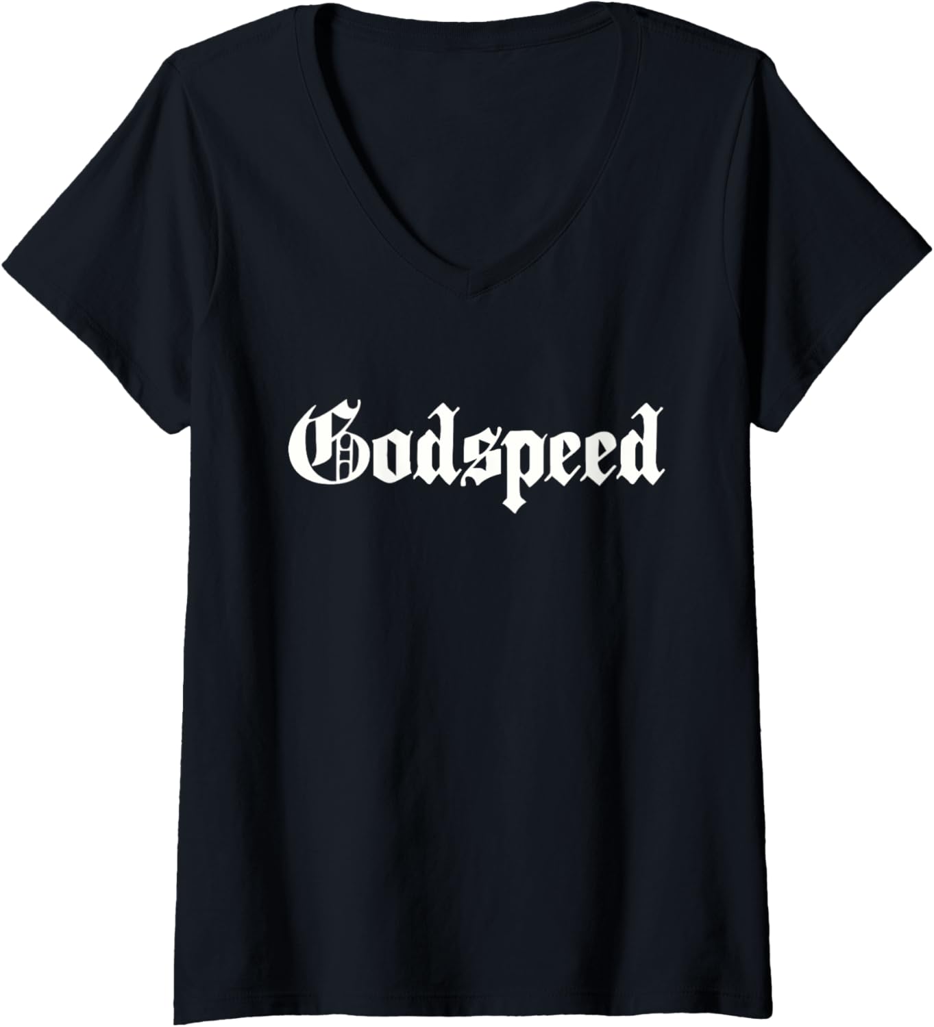 Womens Inspirational GOD SPEED V Neck