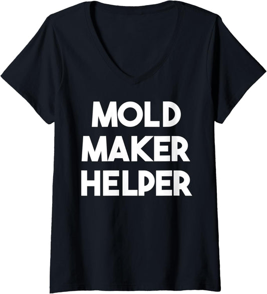 Womens Mold Maker Helper V-Neck