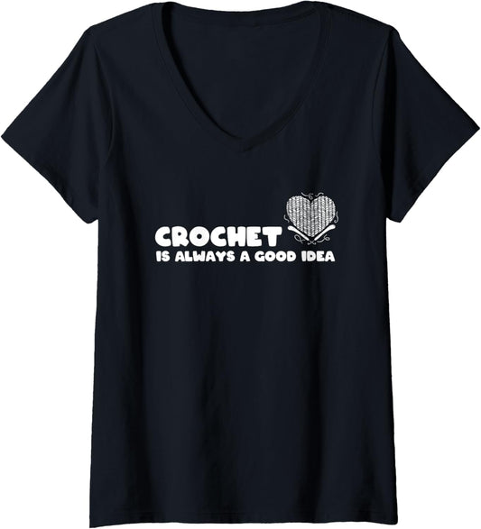 Crochet And Yarn Lover Seamstress V-Neck