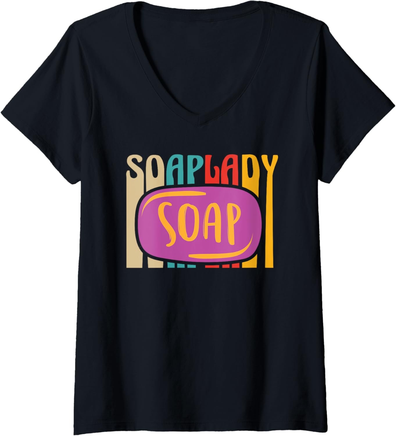 Womens Soap Lady Soap Making Soap Maker V-Neck